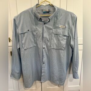 Magellan Outdoors Men’s Aransas Pass Heather long sleeve fishing shirt 4XL